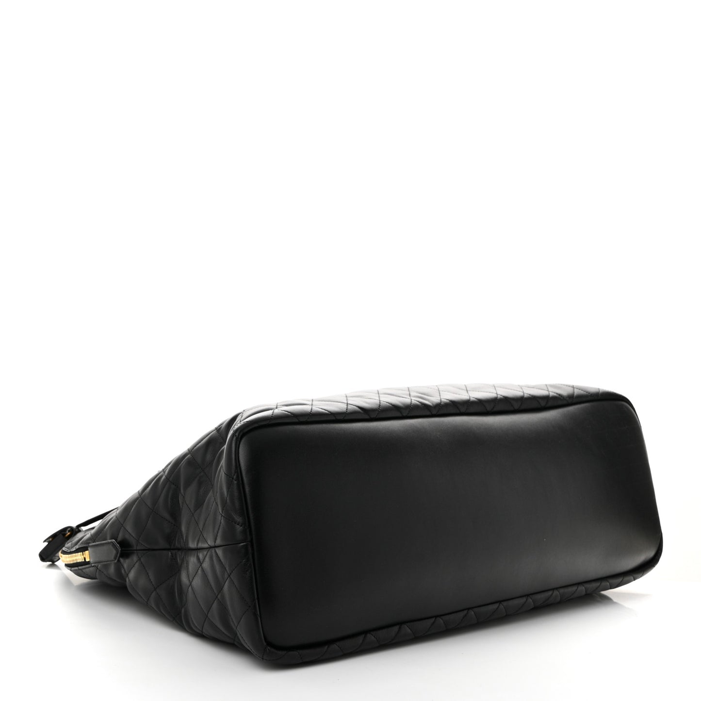 Calfskin Quilted ES Giant Travel Bag Black