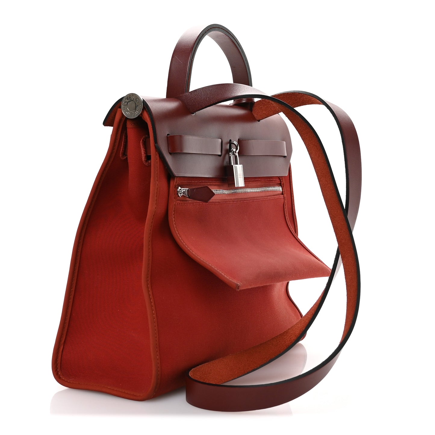 Vache Hunter Toile Herbag Zip 31 PM Rouge H Brique