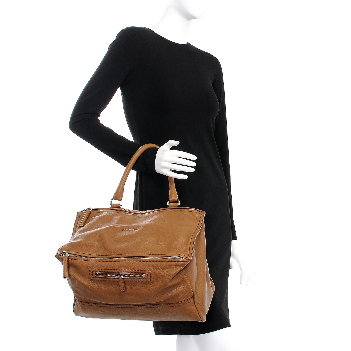 Sugar Goatskin Large Pandora Caramel