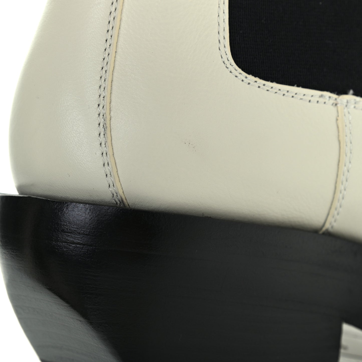 Calfskin Lean Mid-Calf Boots 37.5 Wax