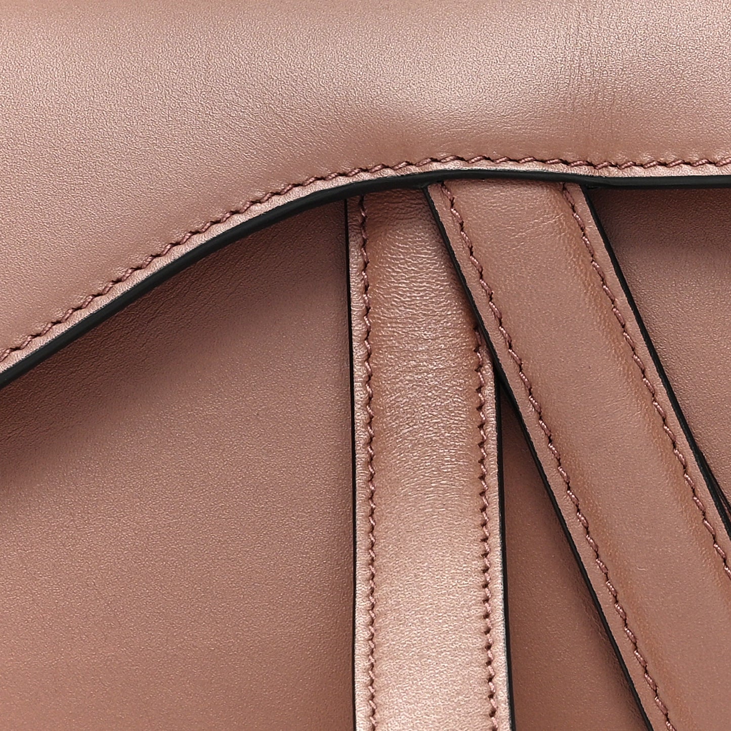 Calfskin Mini Saddle Bag Taupe