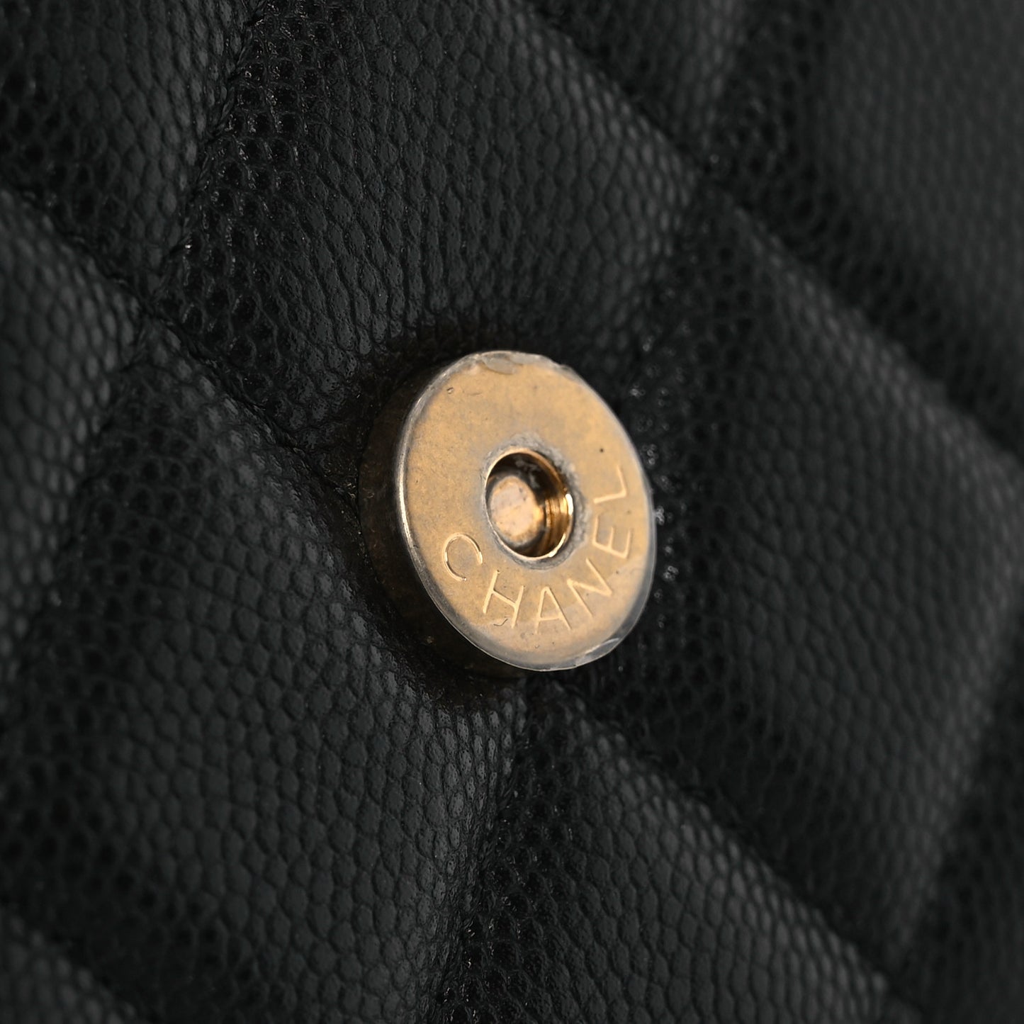Caviar Quilted Mini Bracelet On Chain Wallet On Chain WOC Black
