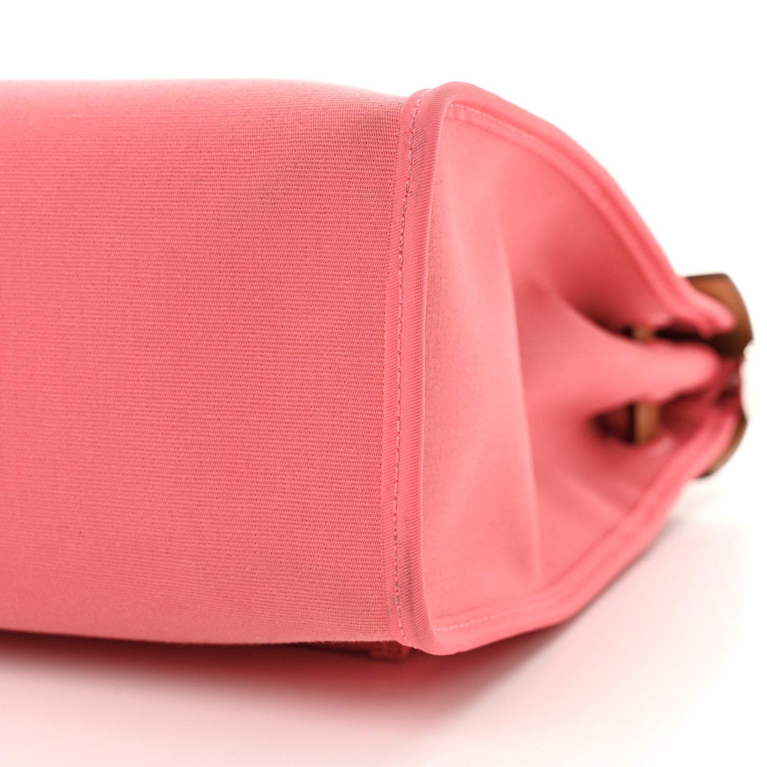 Hermes Vache Hunter Toile Herbag Zip 31 PM Rose Azalee Natural 11 of 12