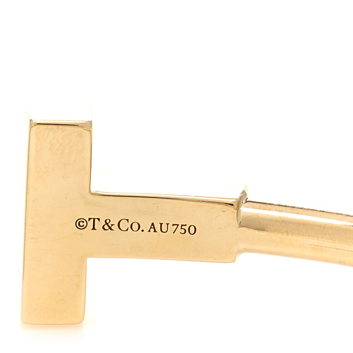 18K Yellow Gold T Wire Bracelet