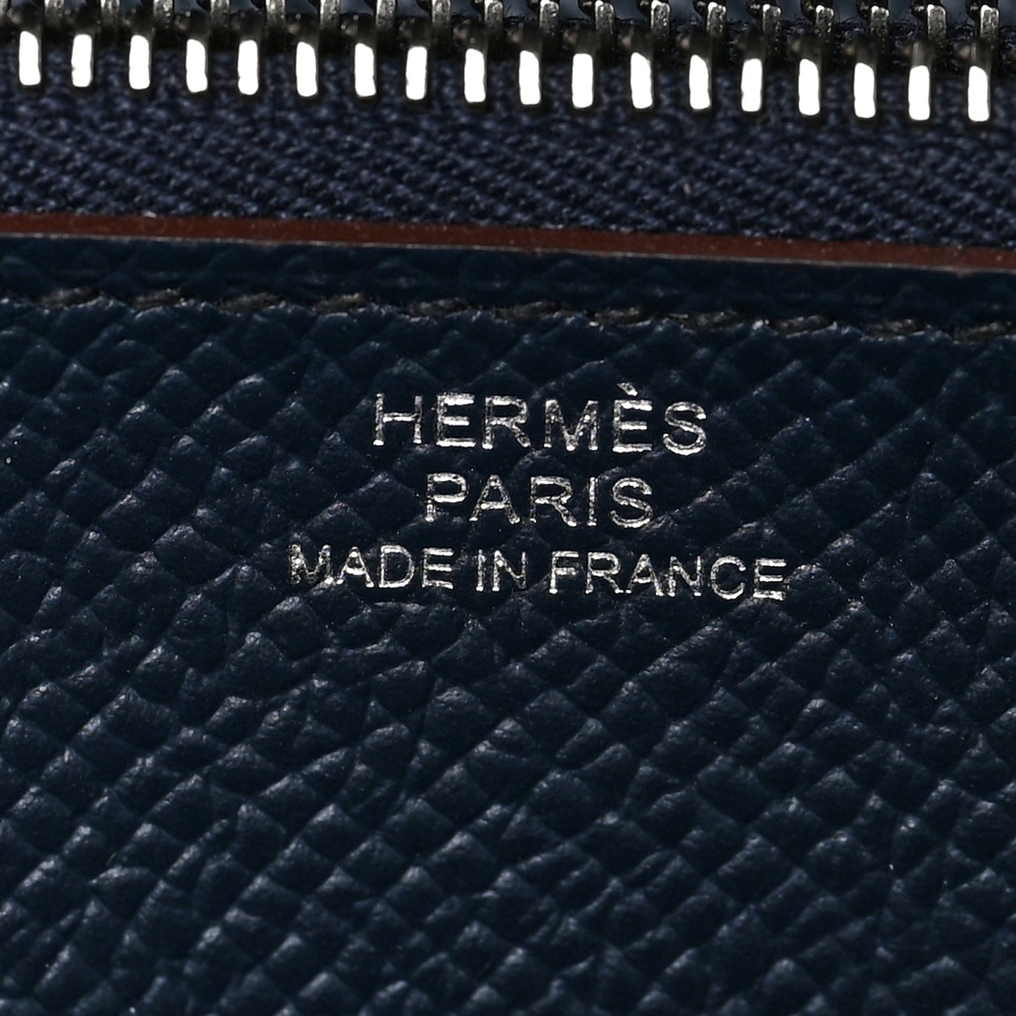 Epsom Casaque Kelly Wallet To Go Etoupe Sesame Blue indigo