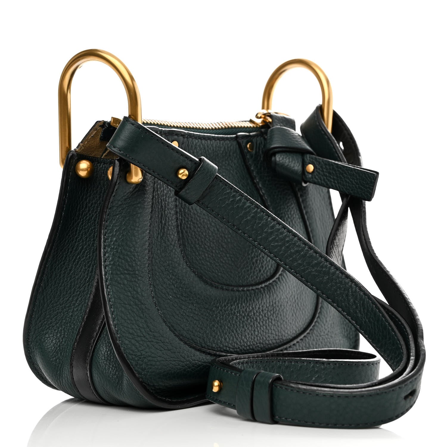 Chloe Grained Calfskin Nano Hayley Hobo Rainforest 3 of 10