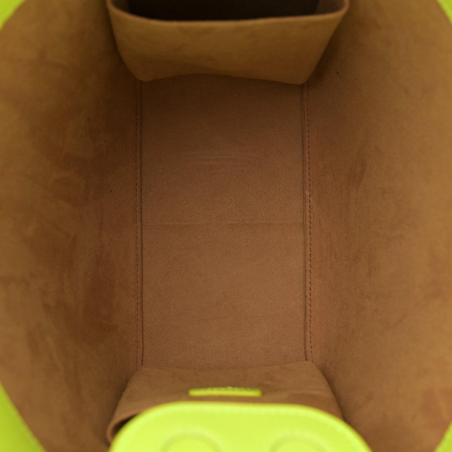 Calfskin Mini Mode Travia Tote Acid Green