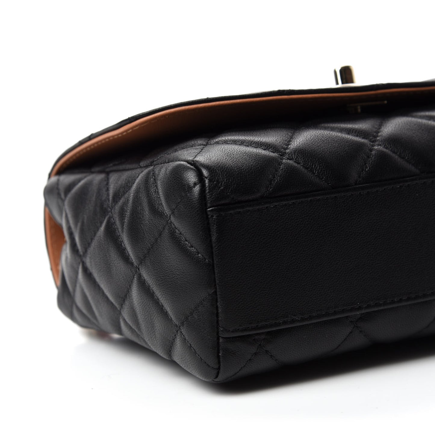 Lambskin Mixed Fibers Quilted Cocovado Flap Black