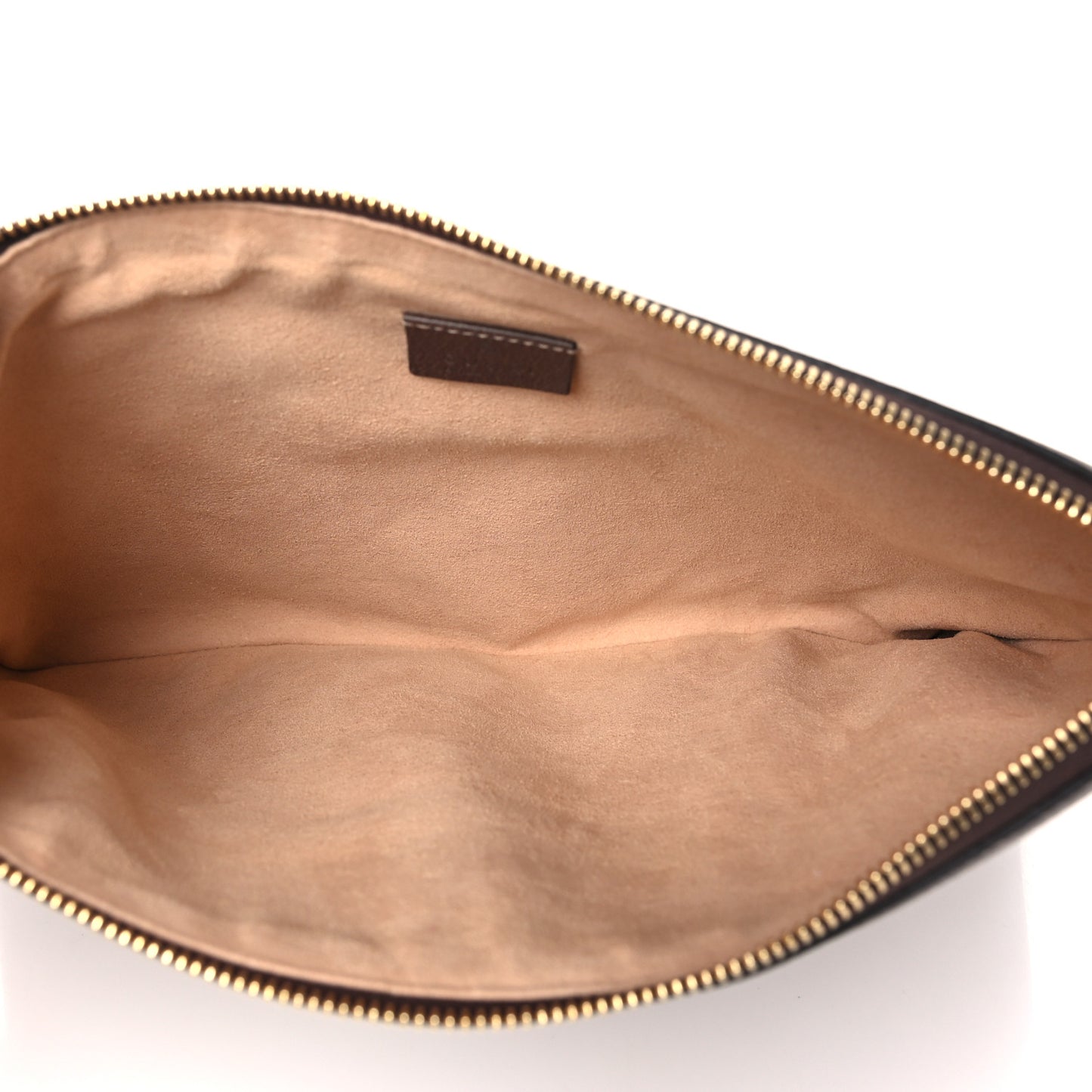 GG Supreme Monogram Large Ophidia Pouch Clutch Brown