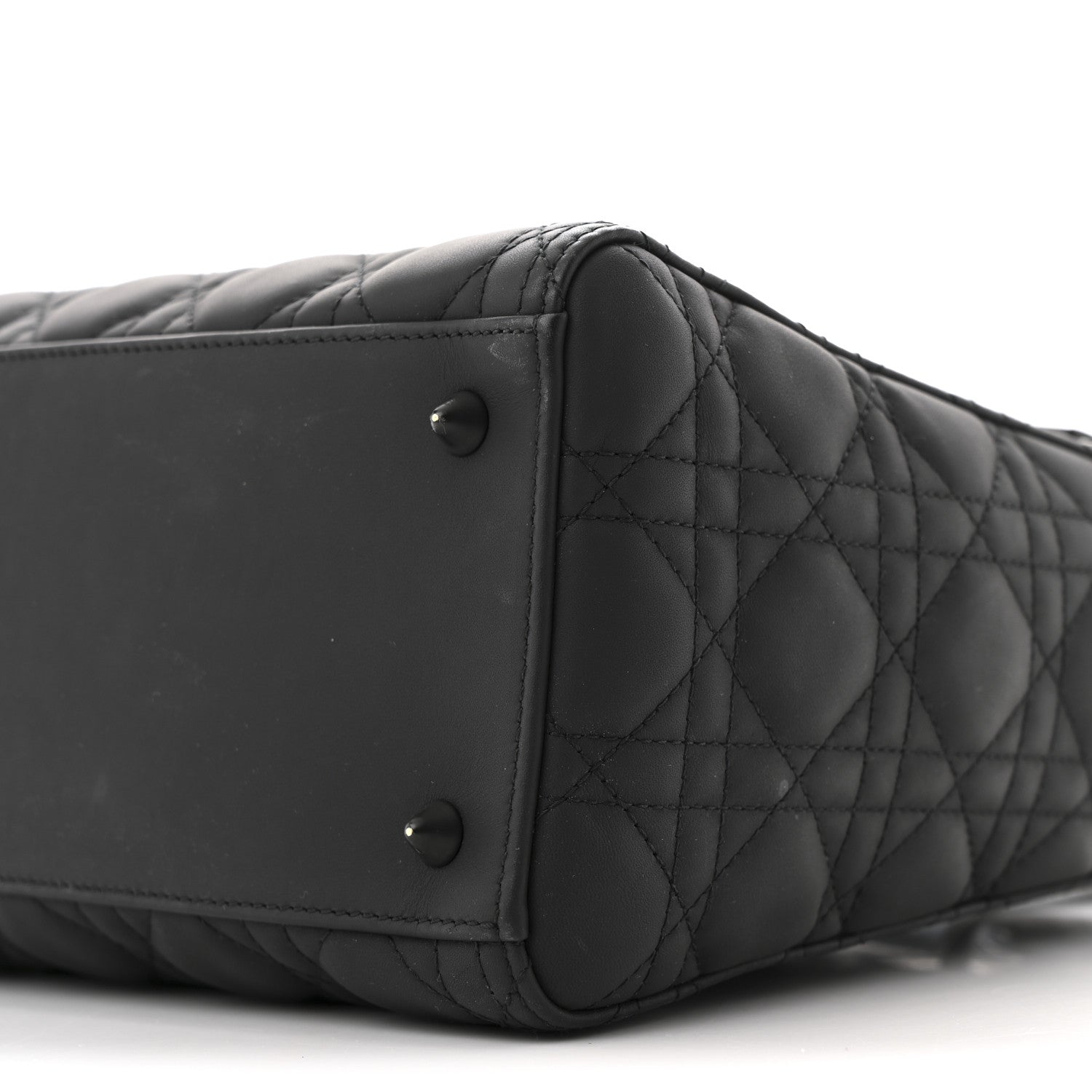 Christian Dior Ultra Matte Calfskin Cannage Medium Lady Dior Black 10 of 13