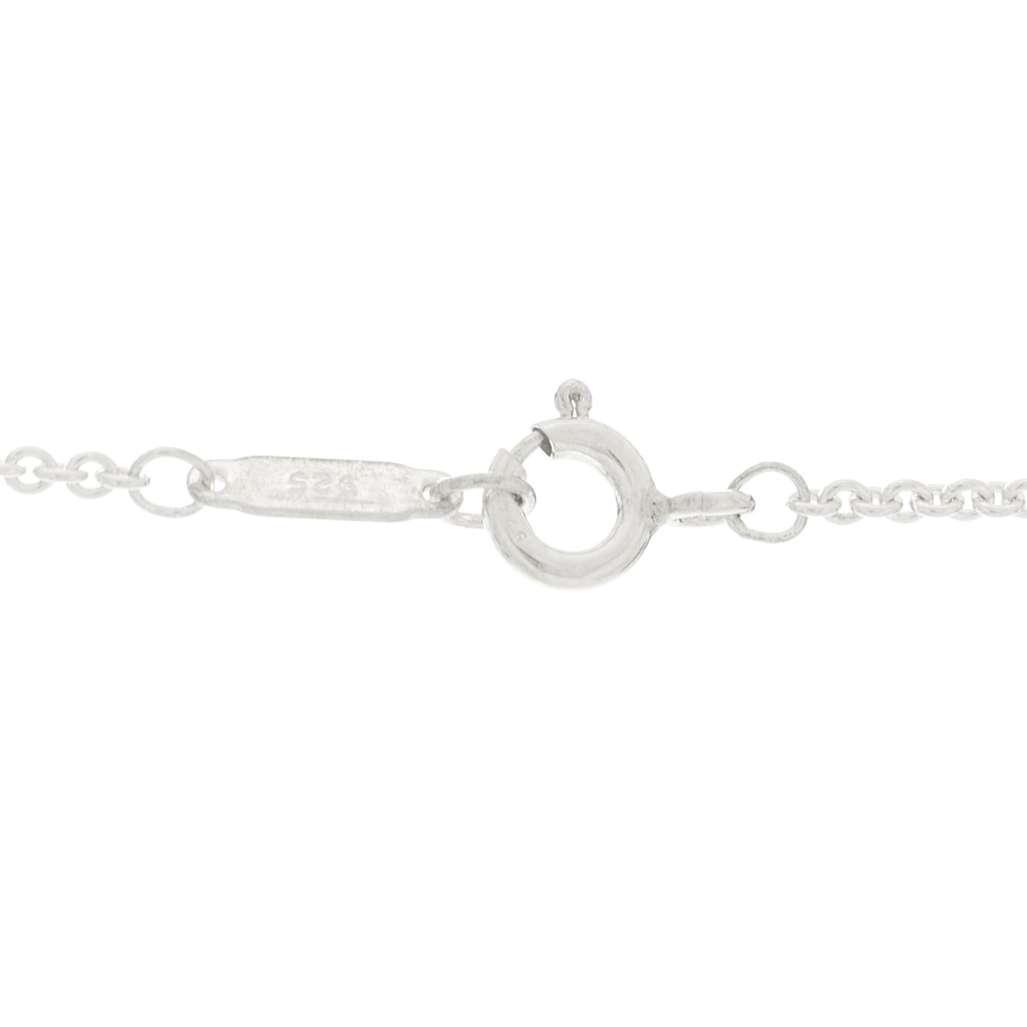 Sterling Silver Zipper Bar Pendant Necklace