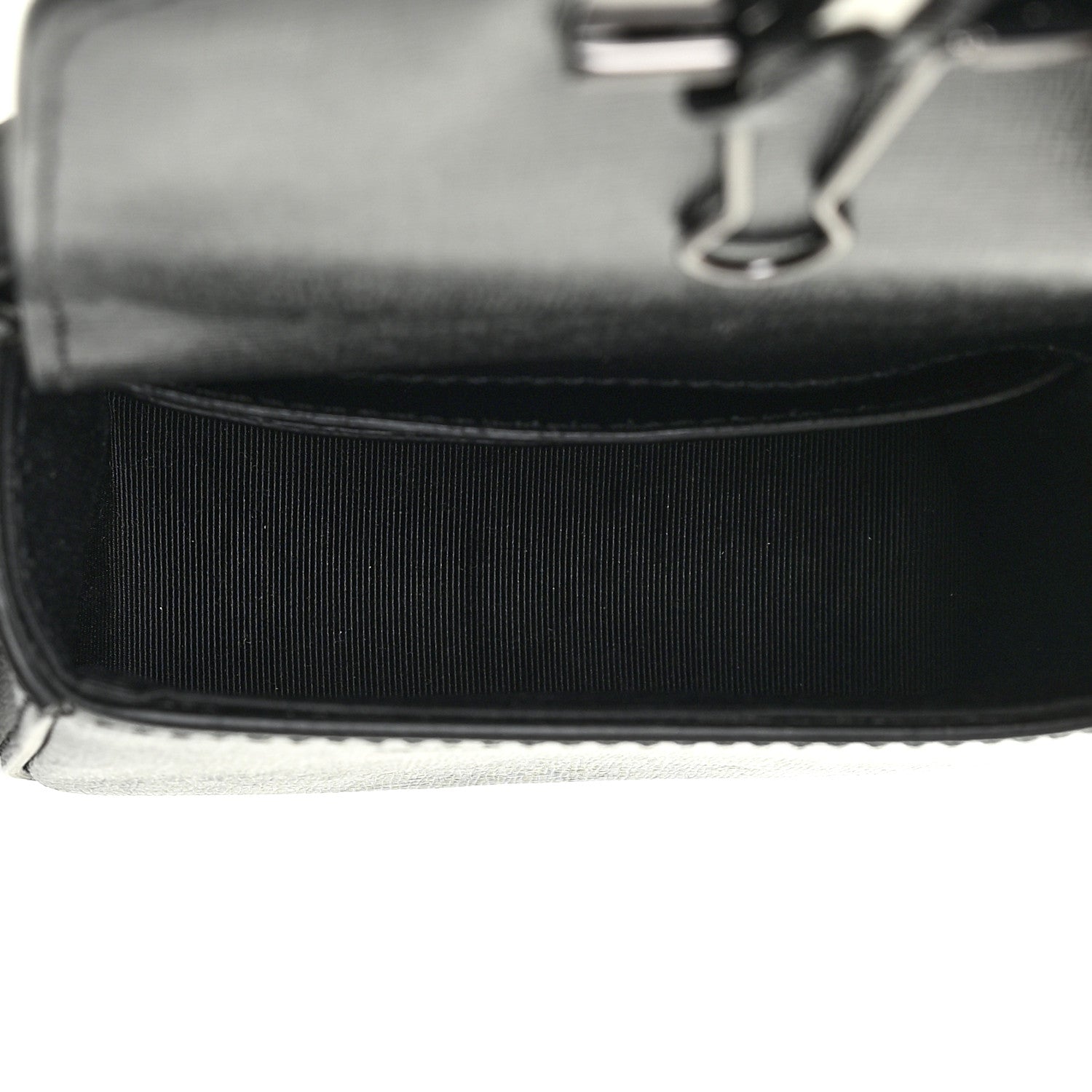 Off-White Saffiano Logo Baby Flap Bag Black White 8 of 14