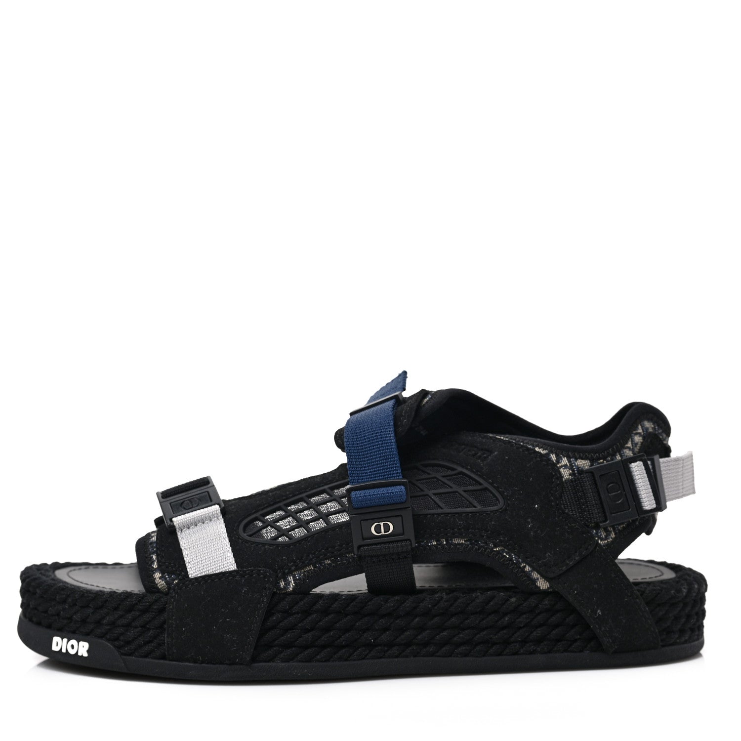 Dior Atlas アトラス オブリークベルトサンダル ブラック/ネイビー42 Christian Dior Technical Fabric Oblique Mens Atlas Sandals 44