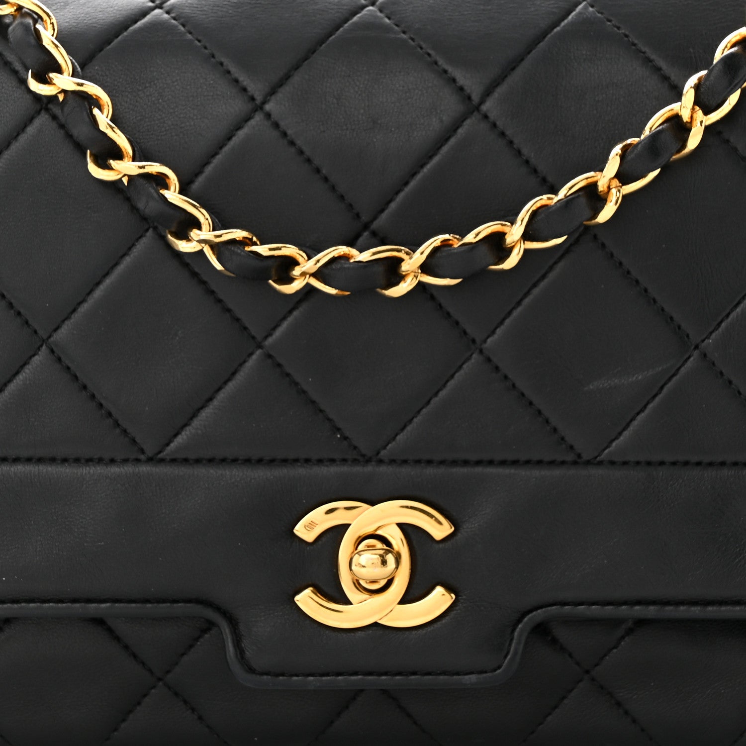 Chanel Lambskin Quilted Medium Single Flap Black 9 of 11