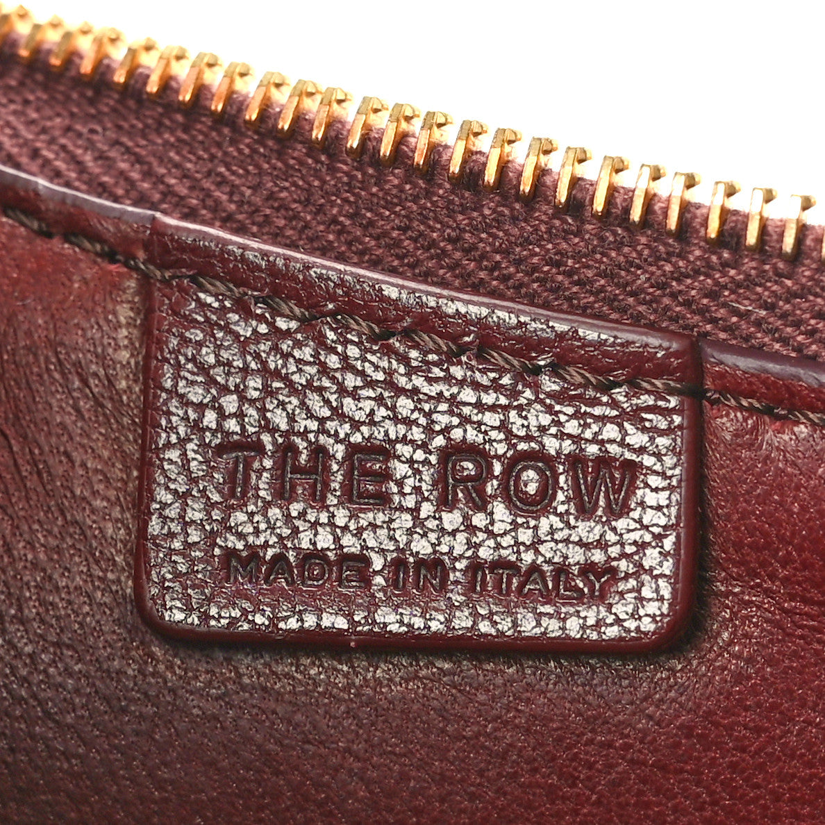 Grained Calfskin Half Moon Shoulder Bag Raisin