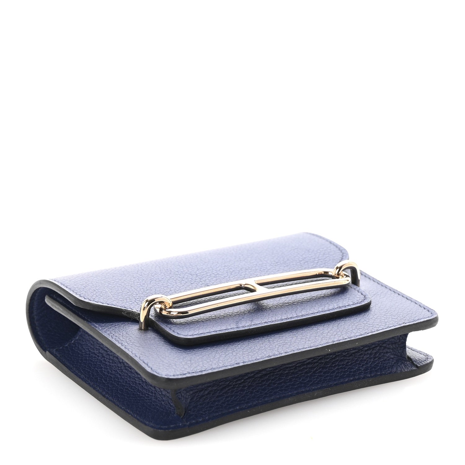 Hermes Evercolor Bi-Color Roulis Slim Wallet Bleu Saphir Bleu France 5 of 9
