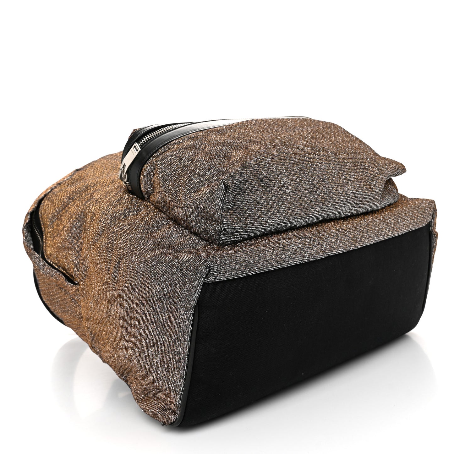 Glitter Canvas City Backpack Bronze