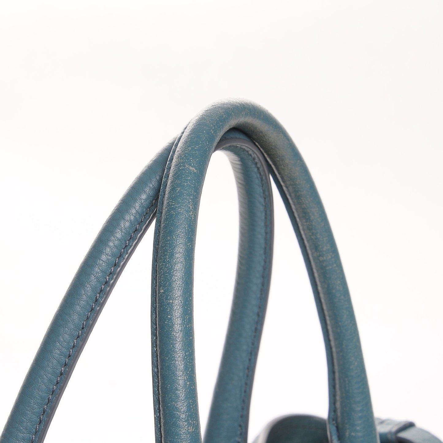 Vitello Daino Shopping Tote Marine