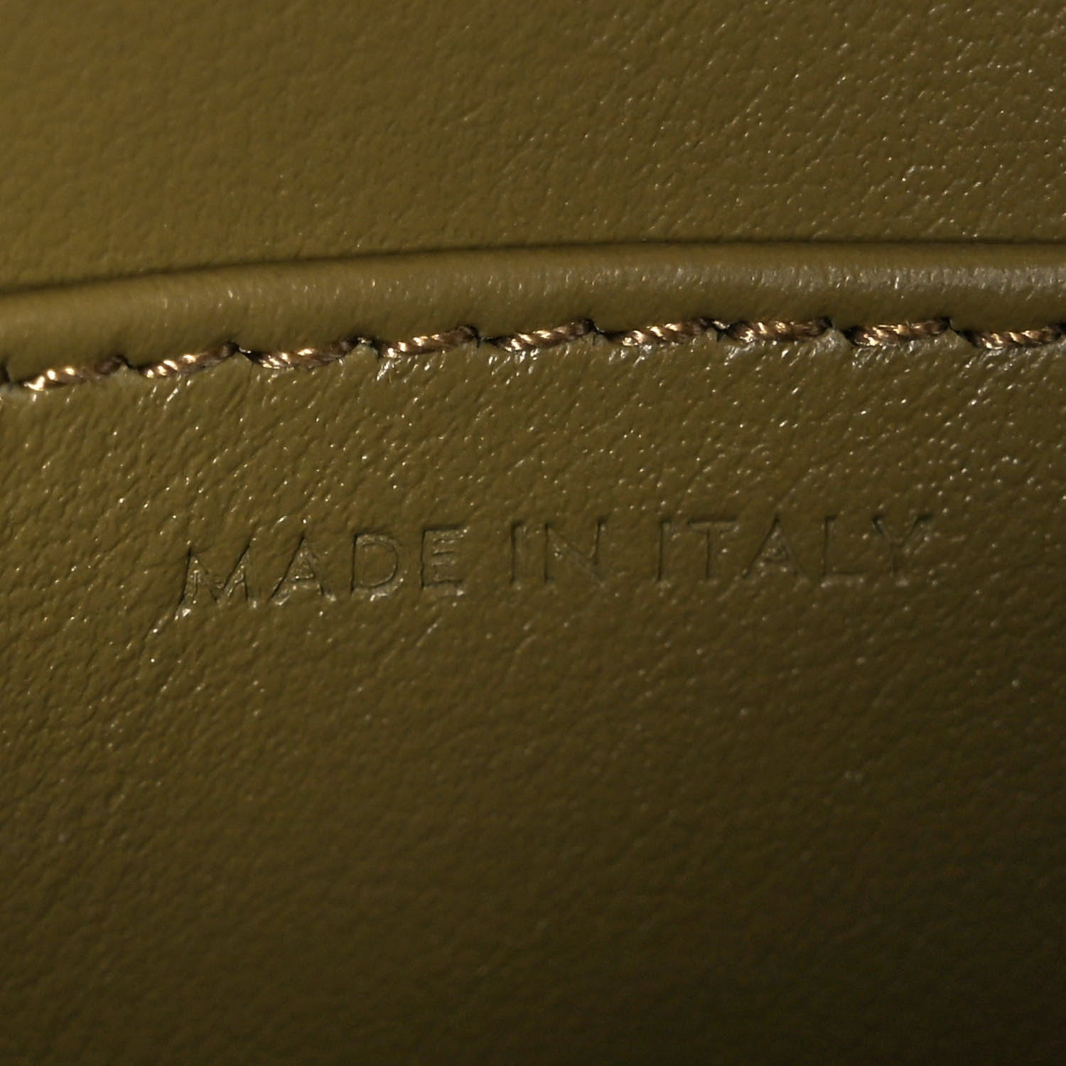 Celine Shiny Calfskin Mini Triomphe Olive 6 of 14