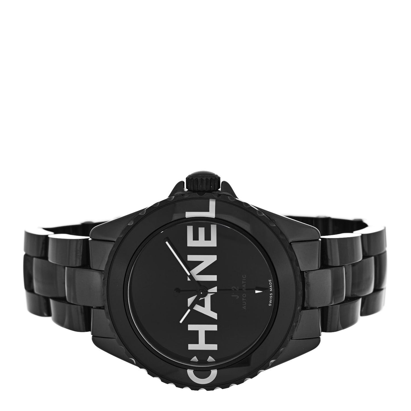 Stainless Steel Ceramic 38mm J12 Wanted de Chanel Automatic Watch Black