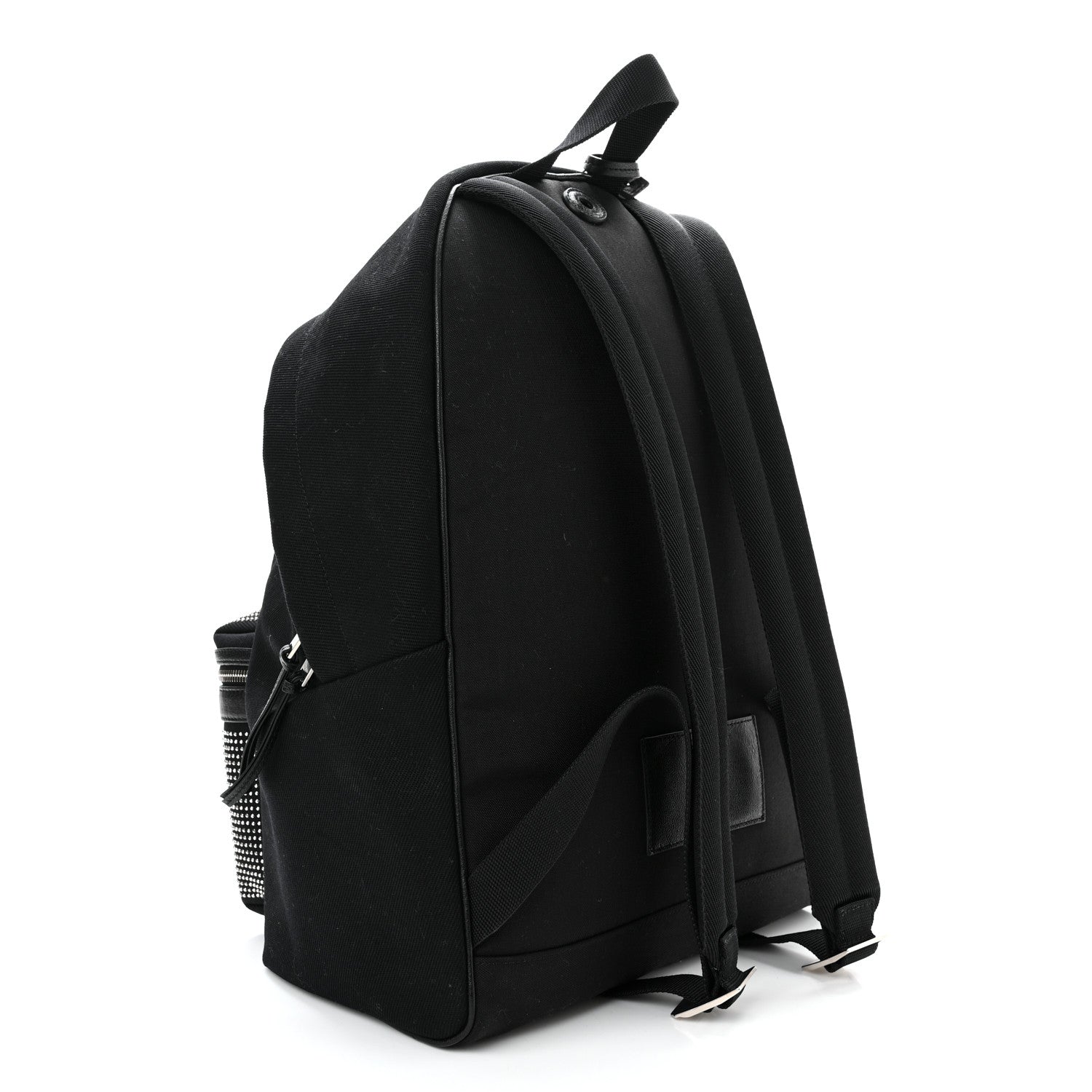 Saint Laurent Canvas City Studded Backpack Black 3 of 11