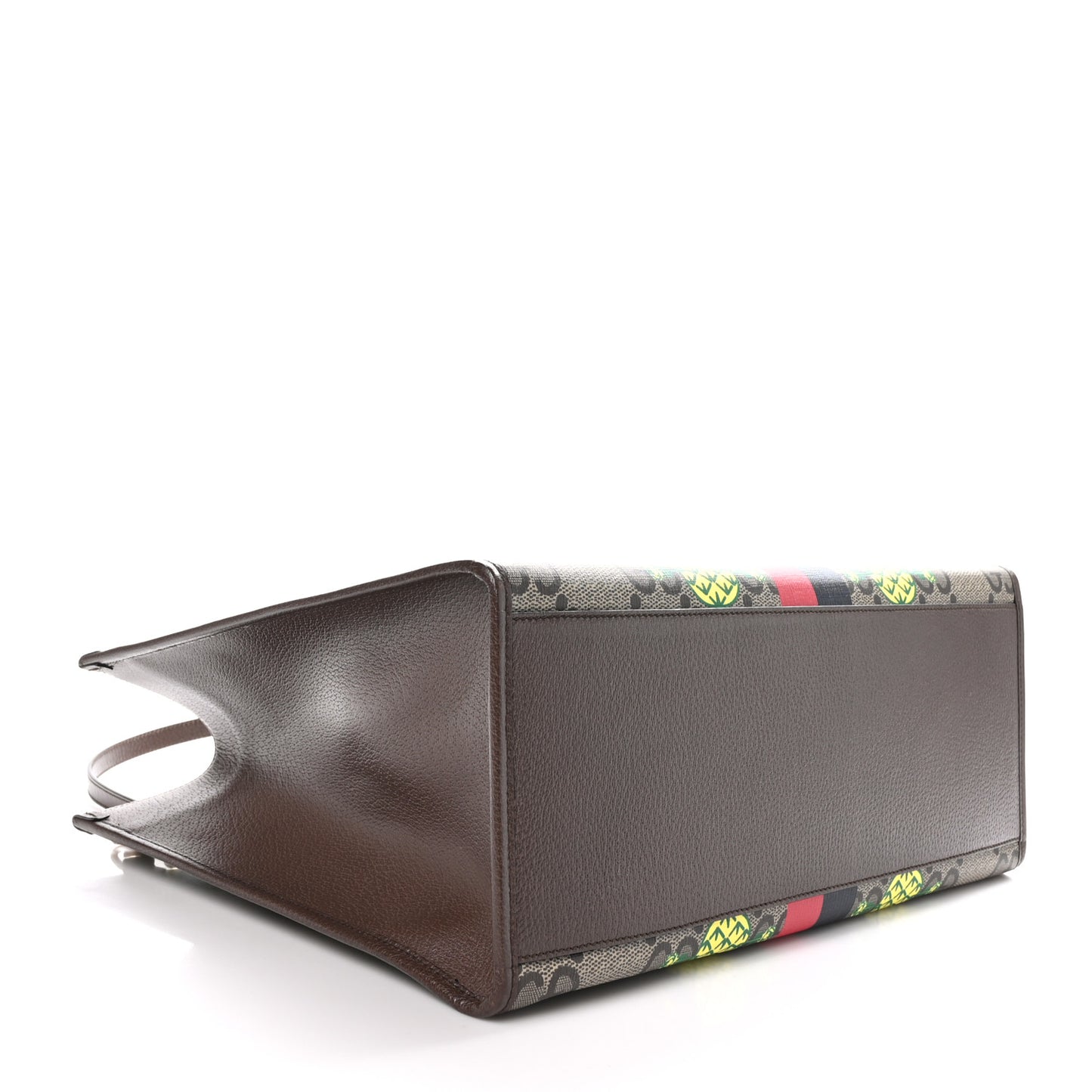 Maxi GG Supreme Monogram Pineapple Textured Dollar Calfskin Medium Retro Interlocking G Tote Bag Beige Ebony Green Pink New Acero