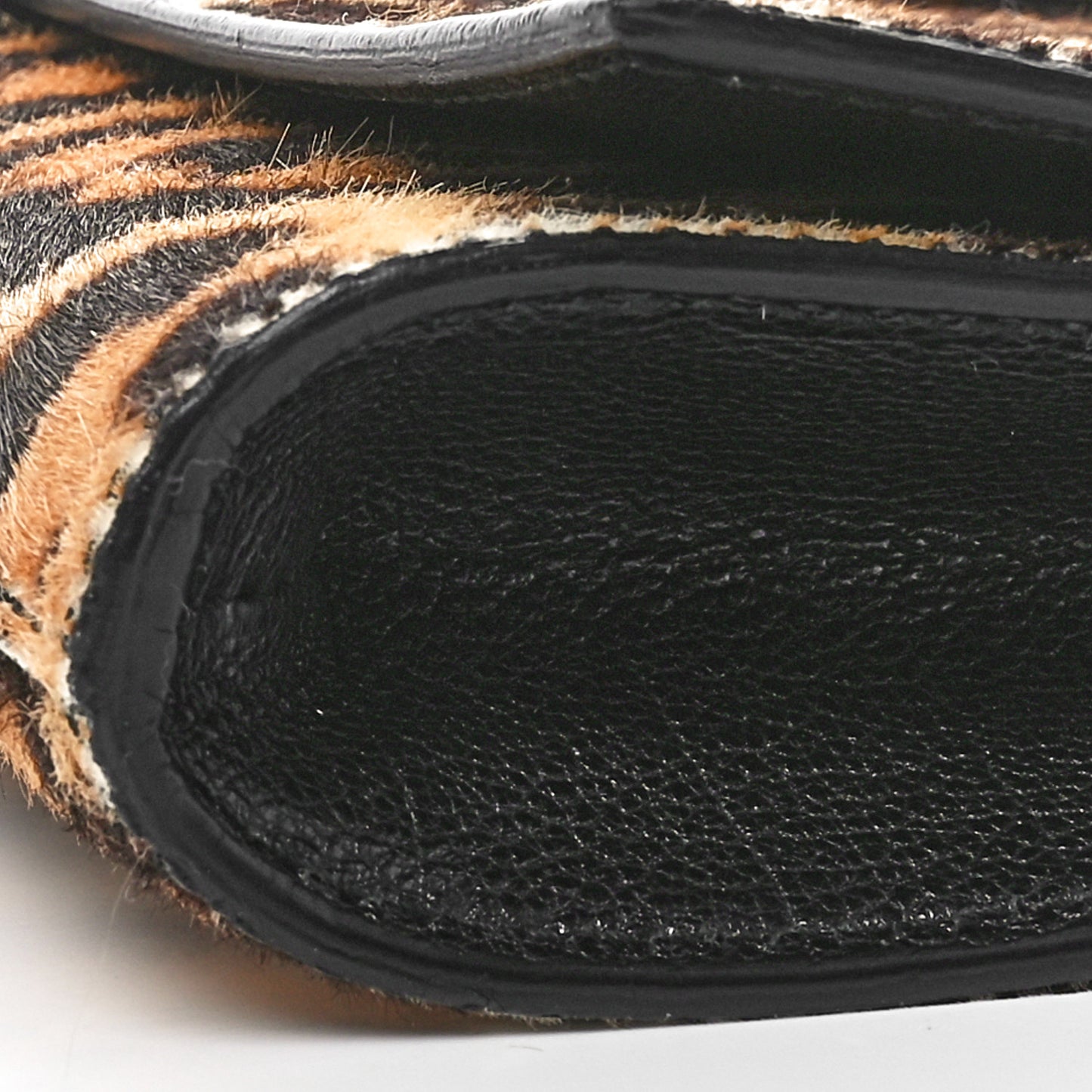 Pony Hair Leopard Print Y Ligne Clutch