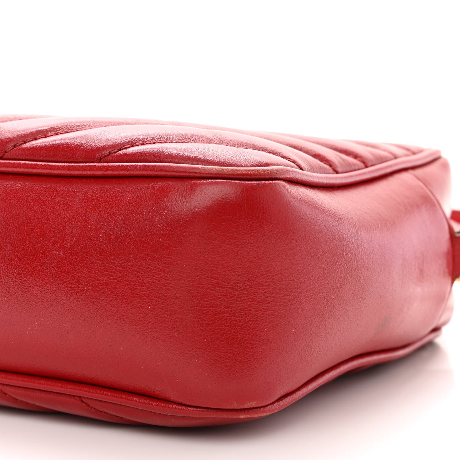 Saint Laurent Calfskin Matelasse Monogram Lou Camera Bag Rouge Eros 10 of 14