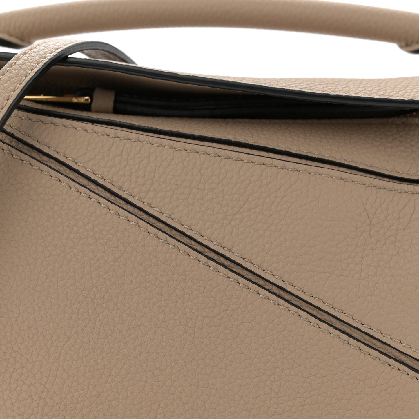 Calfskin Mini Puzzle Bag Sand
