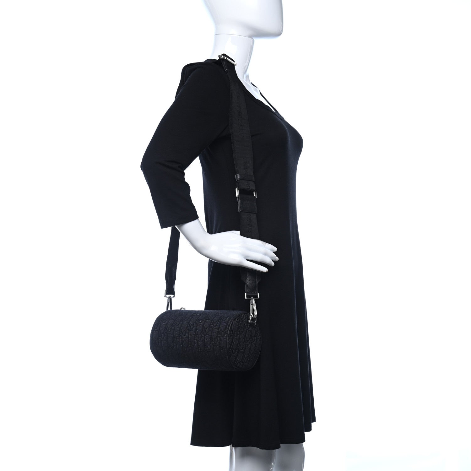 Christian Dior Oblique Roller Messenger Bag Black 2 of 12
