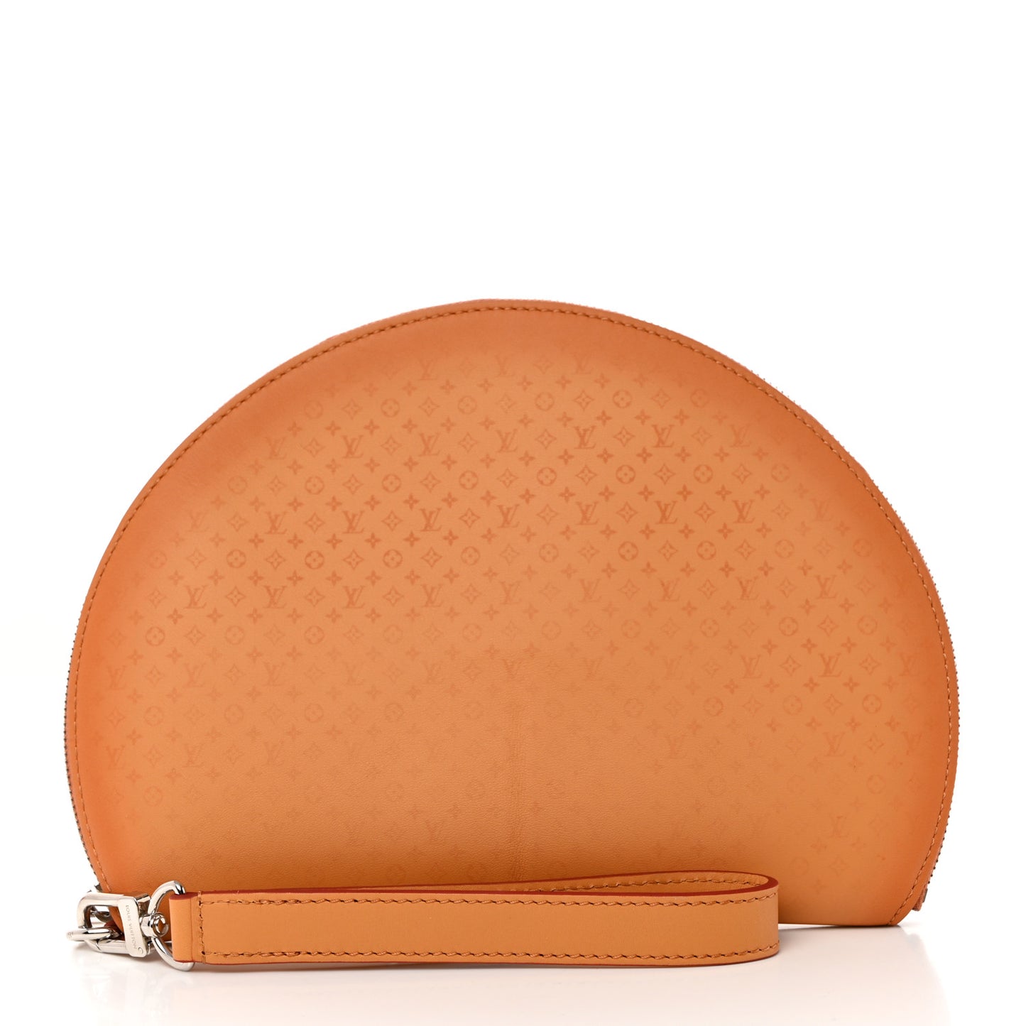 Calfskin Monogram Fortune Cookie Pouch Purple