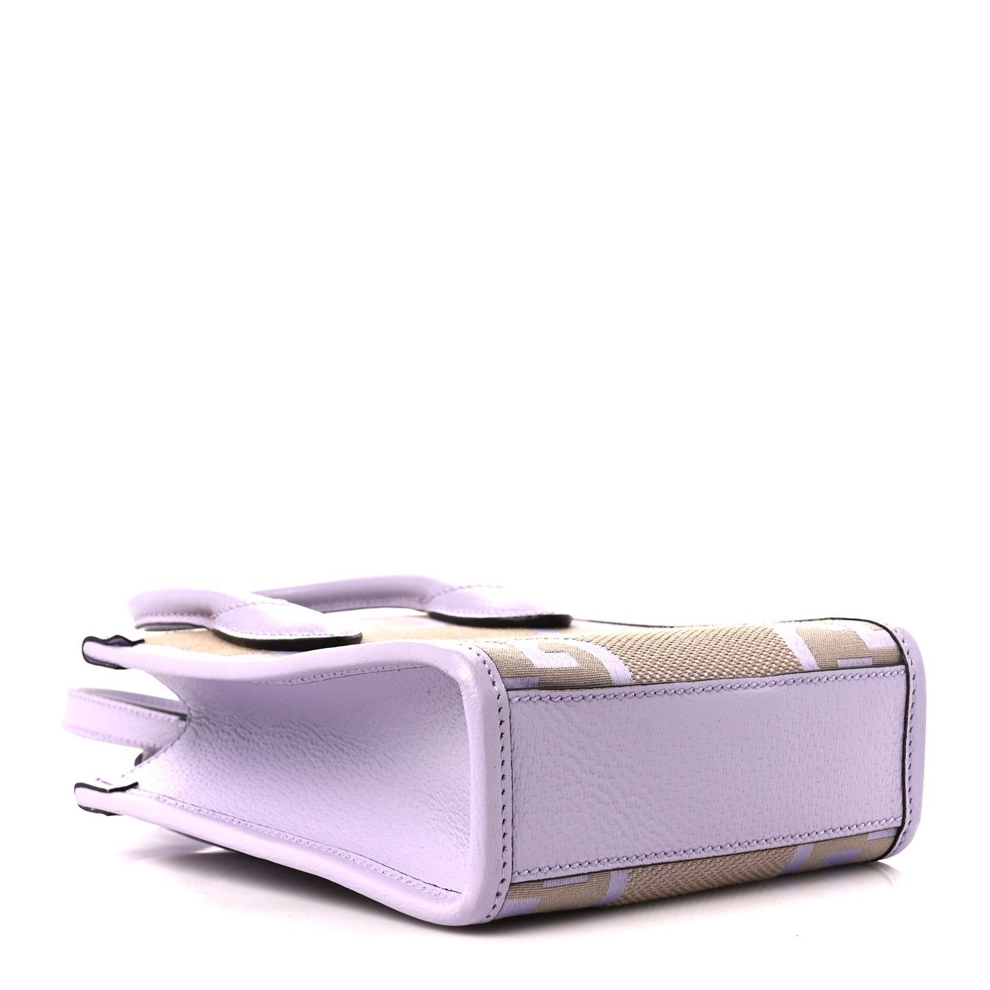 Monogram Jumbo GG Textured Dollar Calfskin Mini Tote Bag Beige Lapis