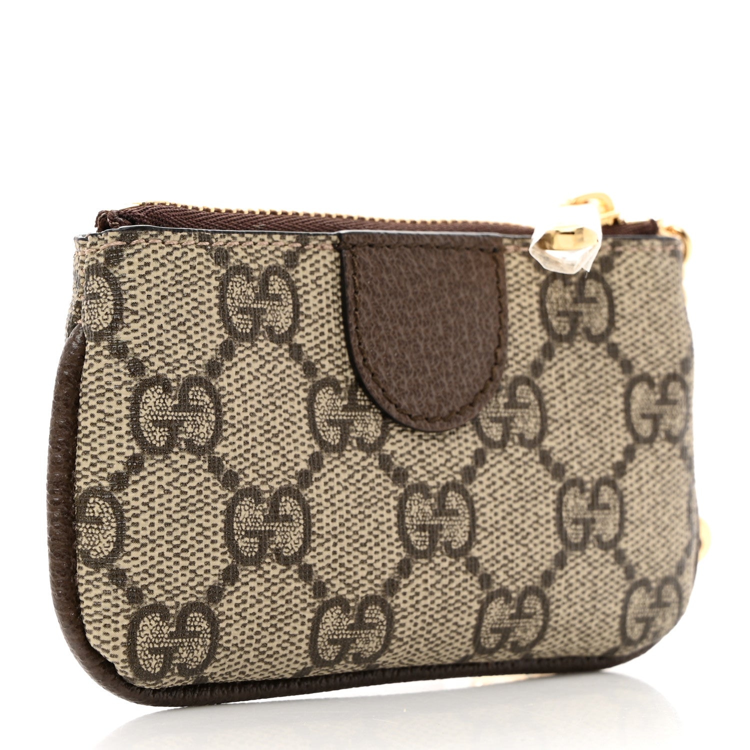 Gucci GG Supreme Monogram Web Ophidia Key Case Beige New Acero 3 of 8