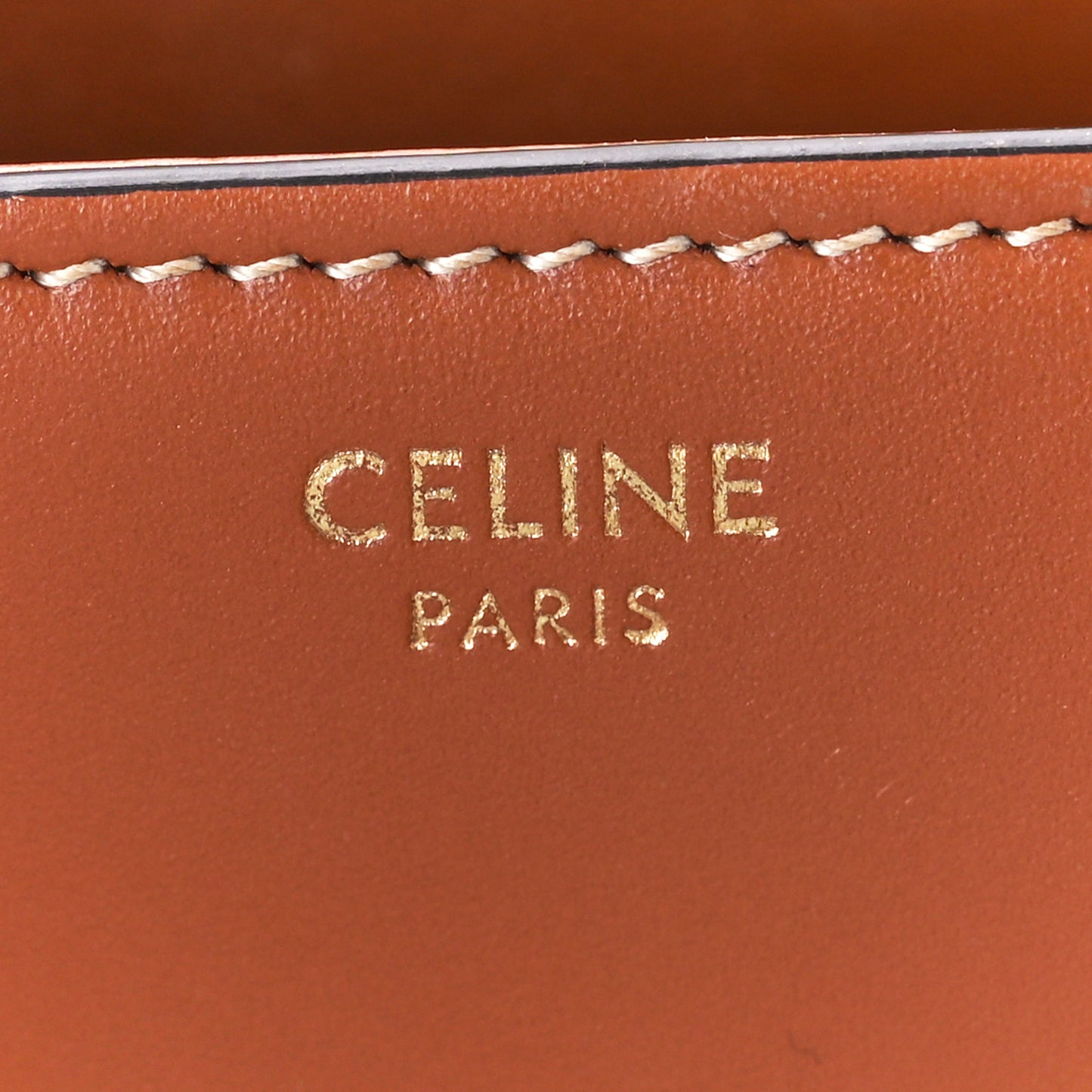Smooth Calfskin Triomphe Mini Besace Crossbody Tan