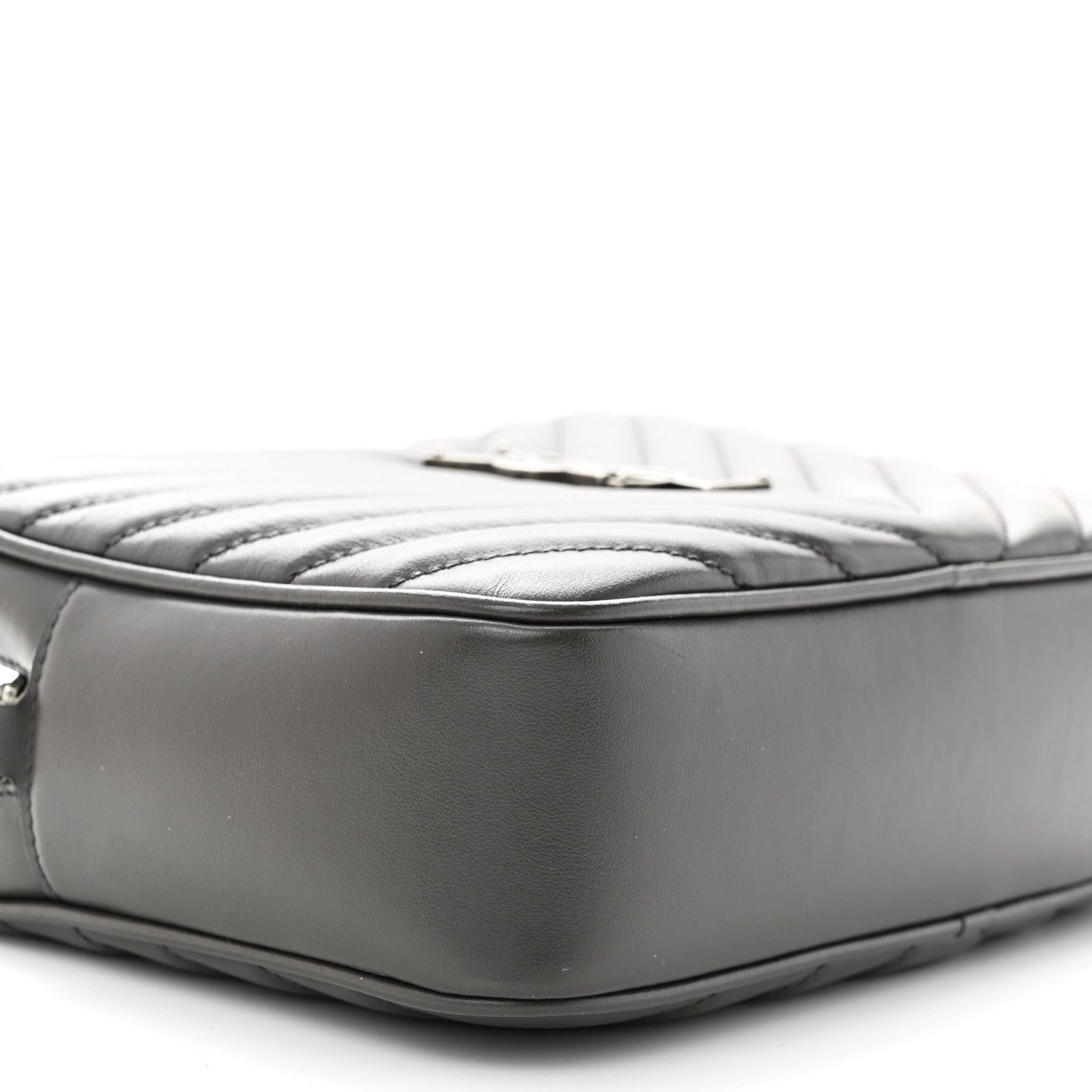 Saint Laurent Calfskin Matelasse Monogram Lou Camera Bag Asphalt 9 of 14