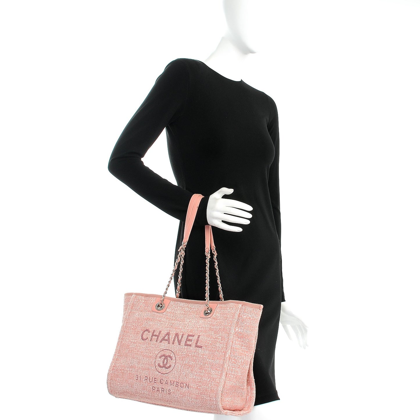 Canvas Deauville Small Tote Pink