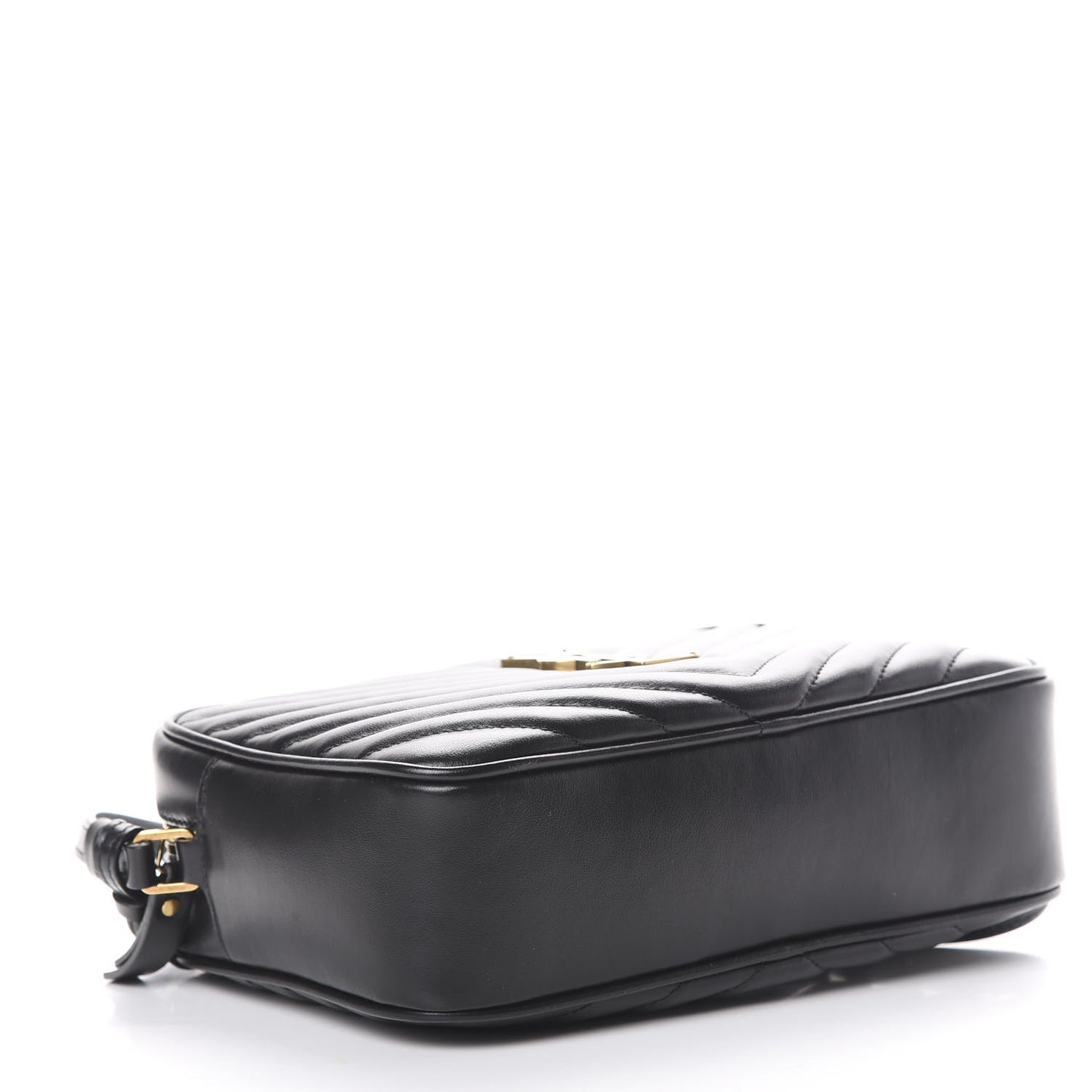 Calfskin Matelasse Monogram Lou Camera Bag Black
