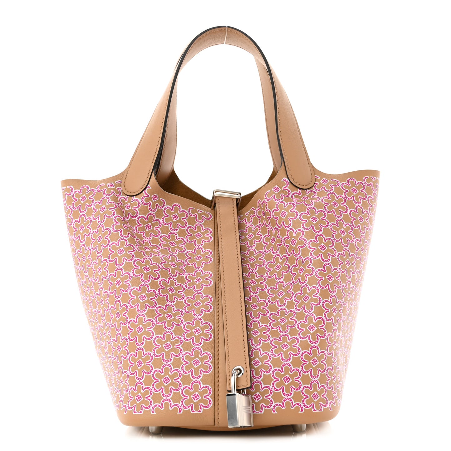 Swift Lucky Daisy Picotin Lock 18 PM Chai Rose White