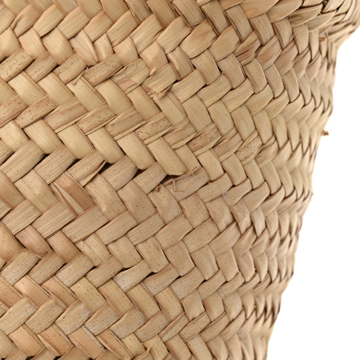 Raffia Calfskin Triomphe Medium Panier Tan