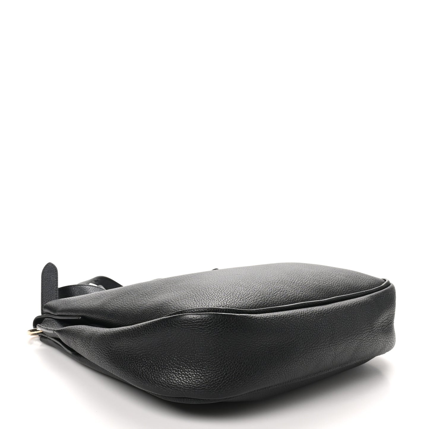 Calfskin Reverse Hobo Black