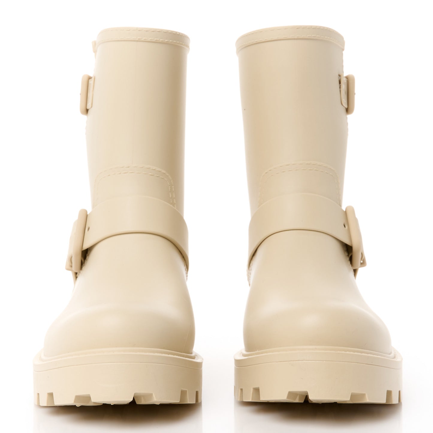 Rubber Yael Flat Rain Boots 37 Barley