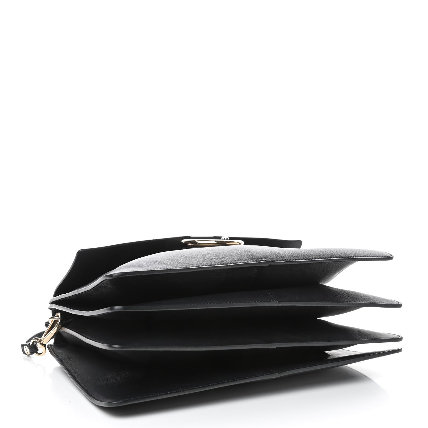 Chloe Suede Calfskin Medium Faye Shoulder Bag Full Blue Mustard 4 of 6