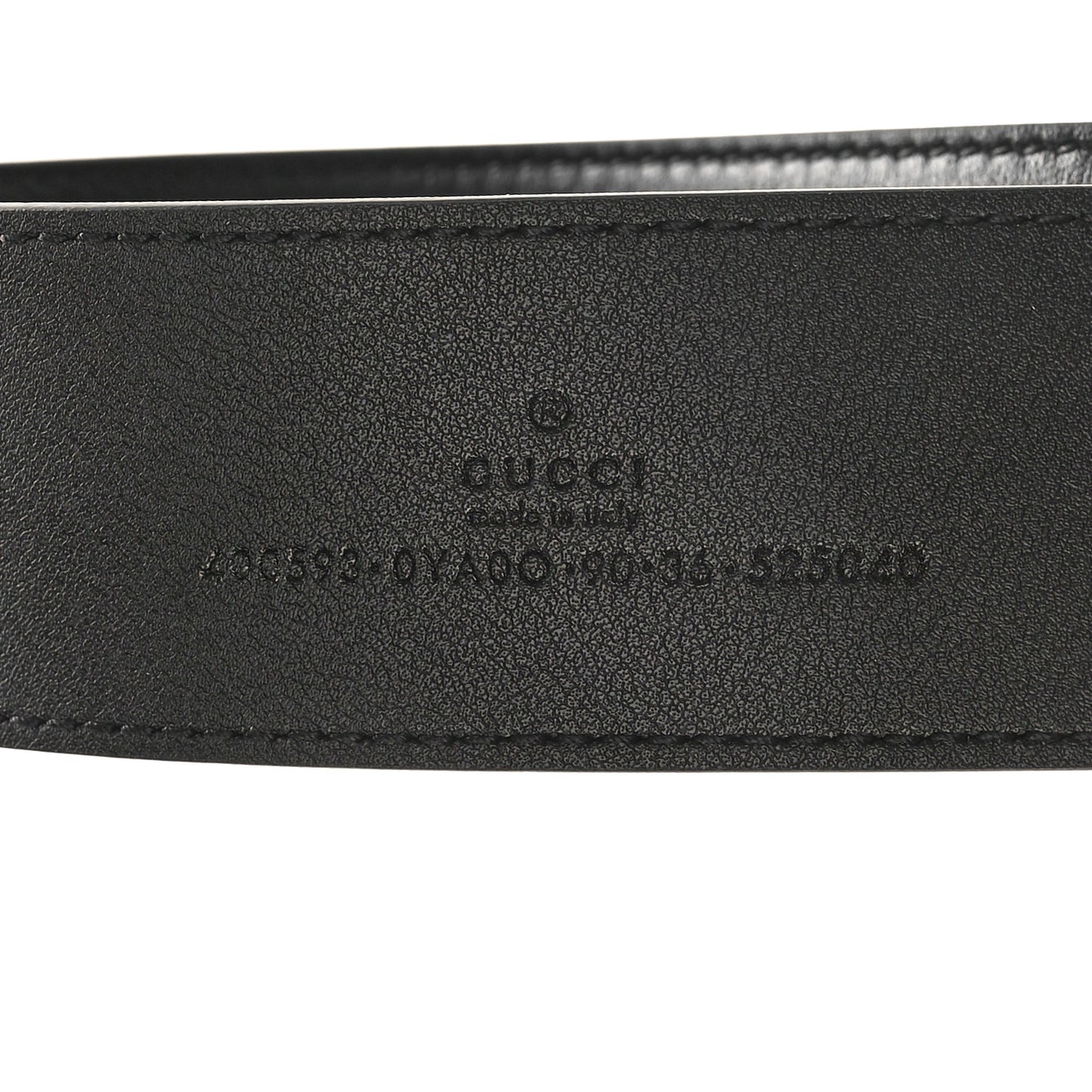 Plutone Calfskin Double G 40mm Belt 90 36 Black