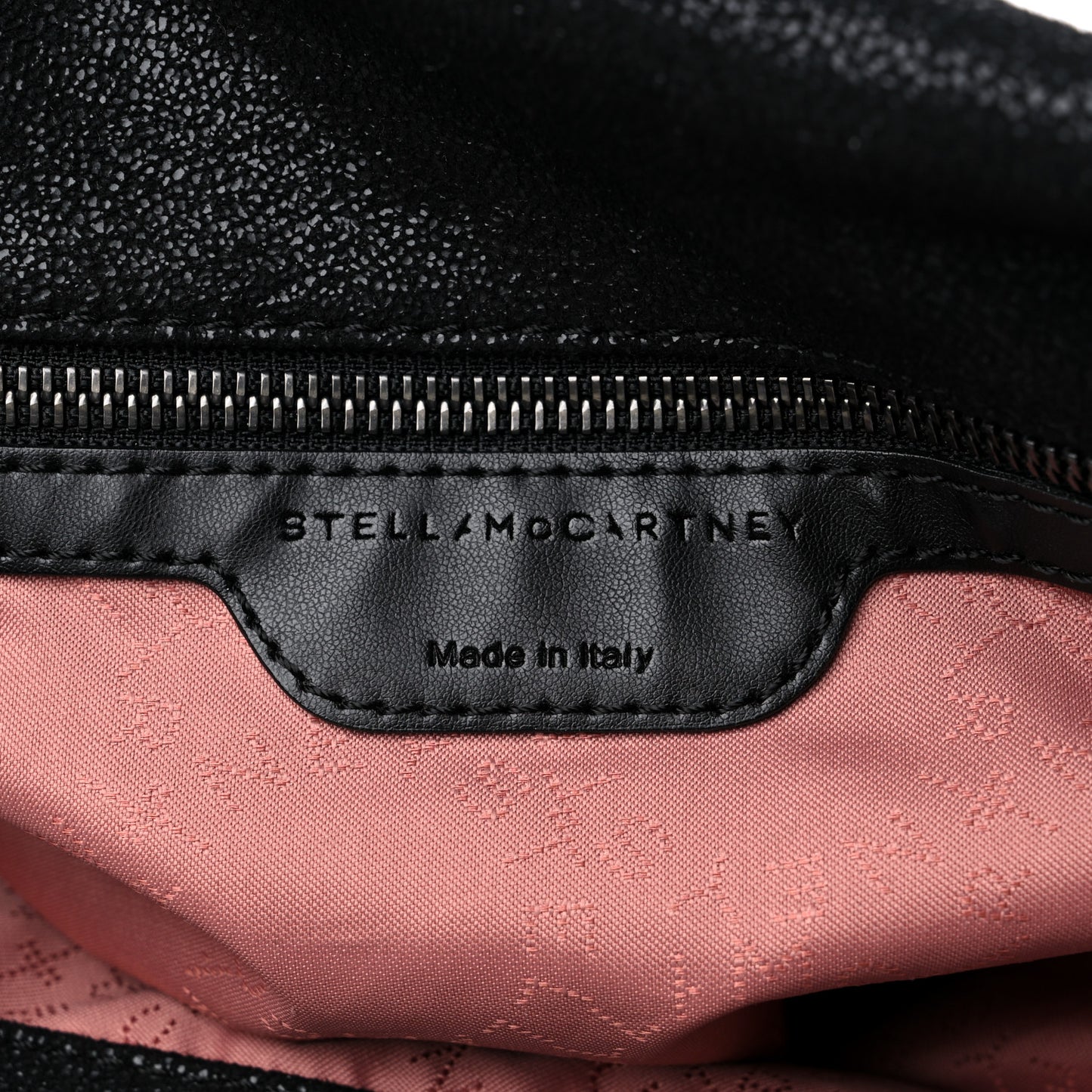 Shaggy Deer Small Falabella Fold Over Tote Black