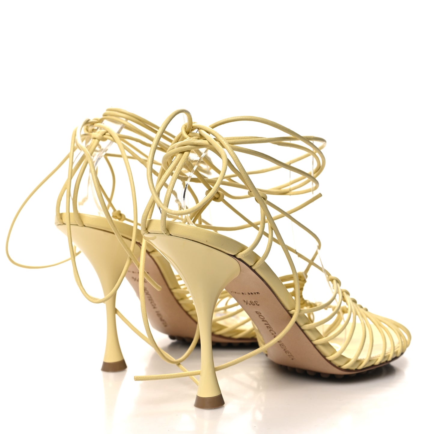 Nappa Dot Ankle Tie Sandals 39.5 Moon Beam