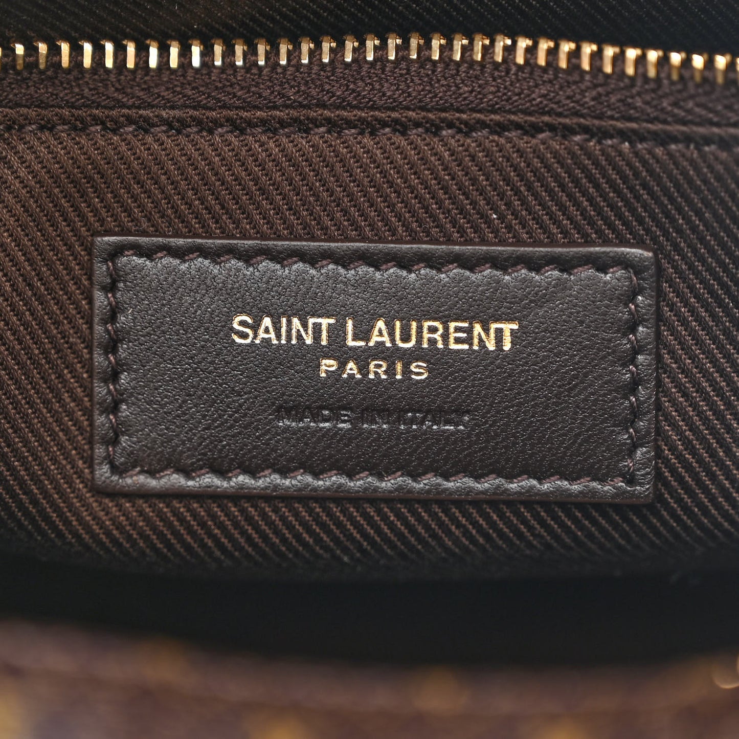 Canvas Smooth Calfskin Le Monogramme Camera Bag Chestnut