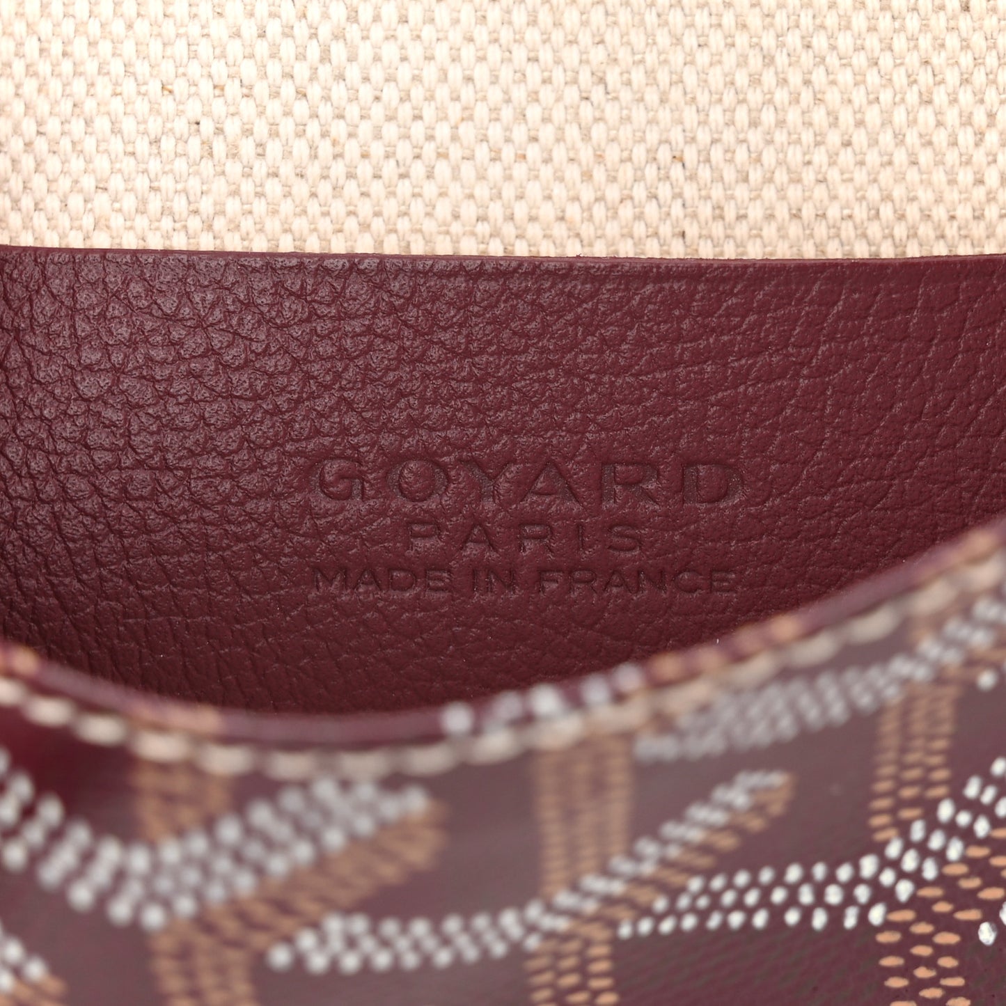 Goyardine Plumet Wallet Clutch Burgundy