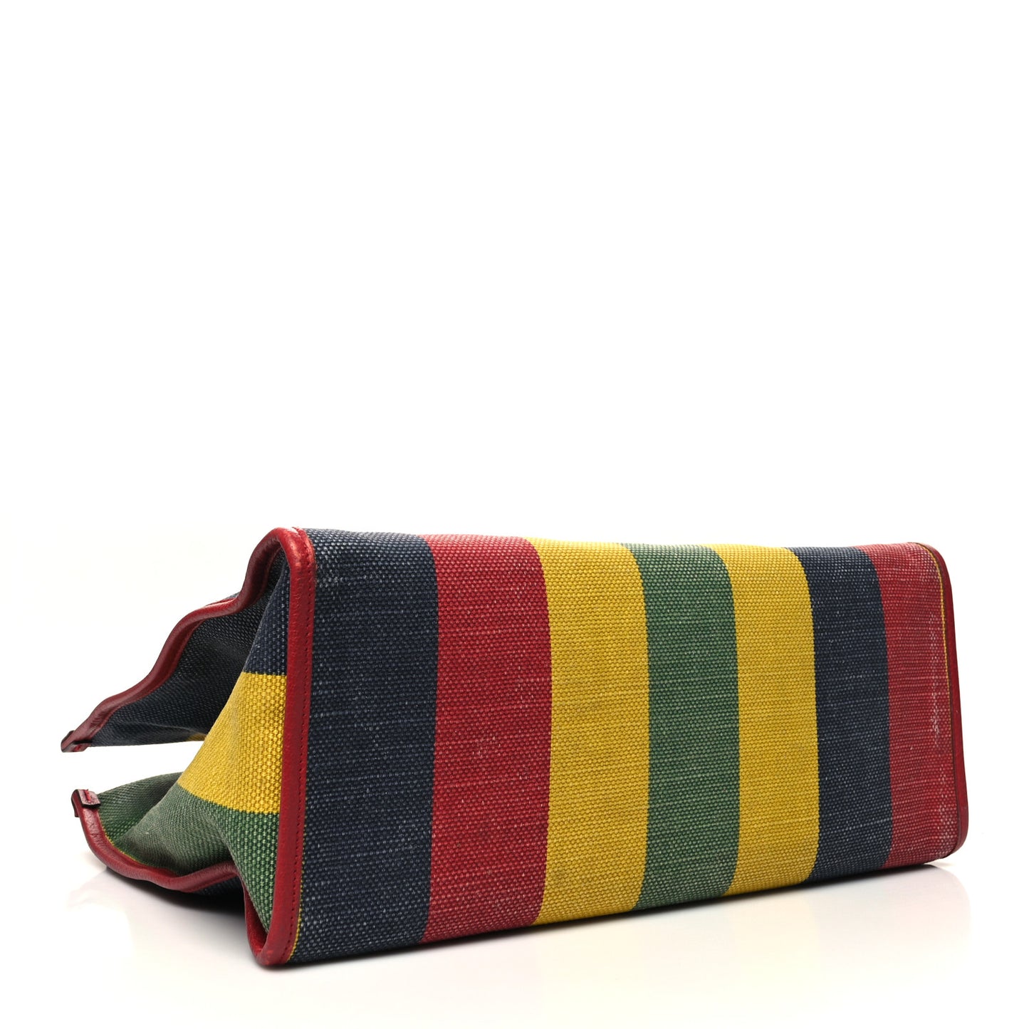 Canvas Marley Stripe Script Logo Large Gucci 100 Tote Bag Multicolor