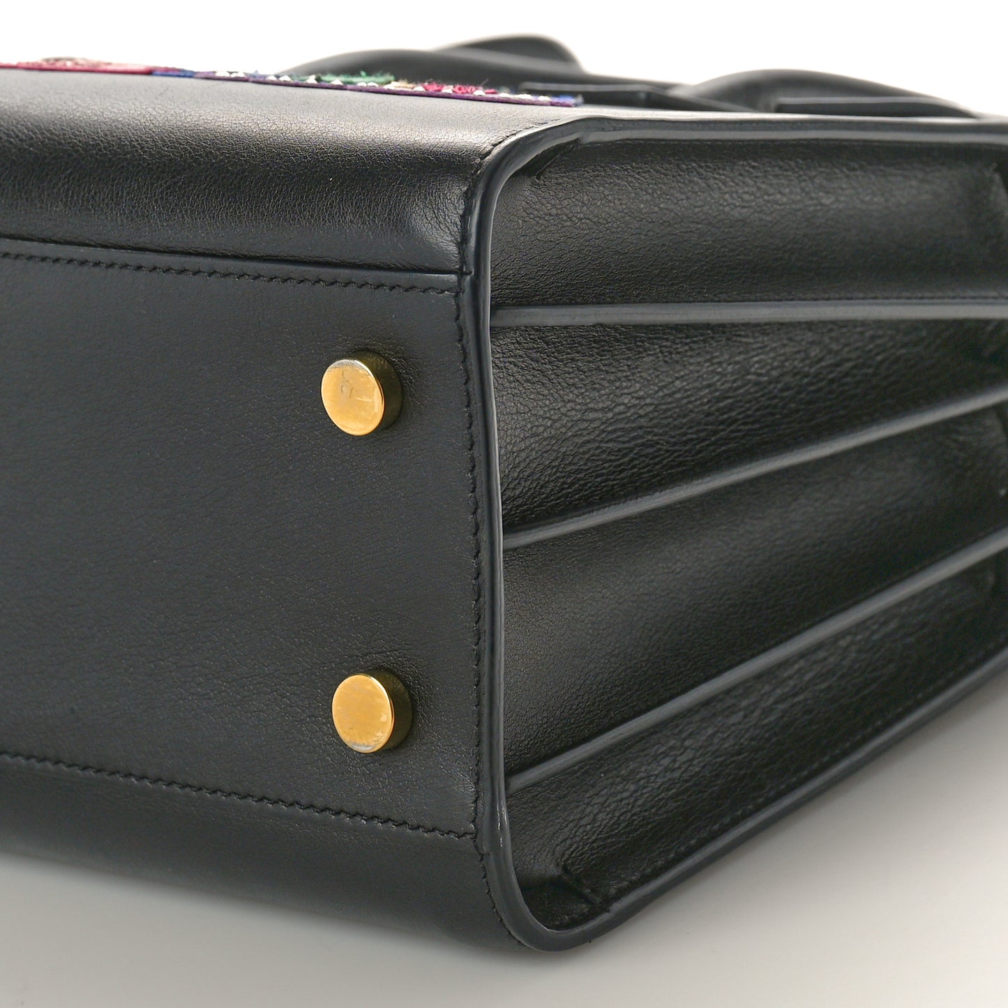 Calfskin Love Patchwork Baby Sac De Jour Black