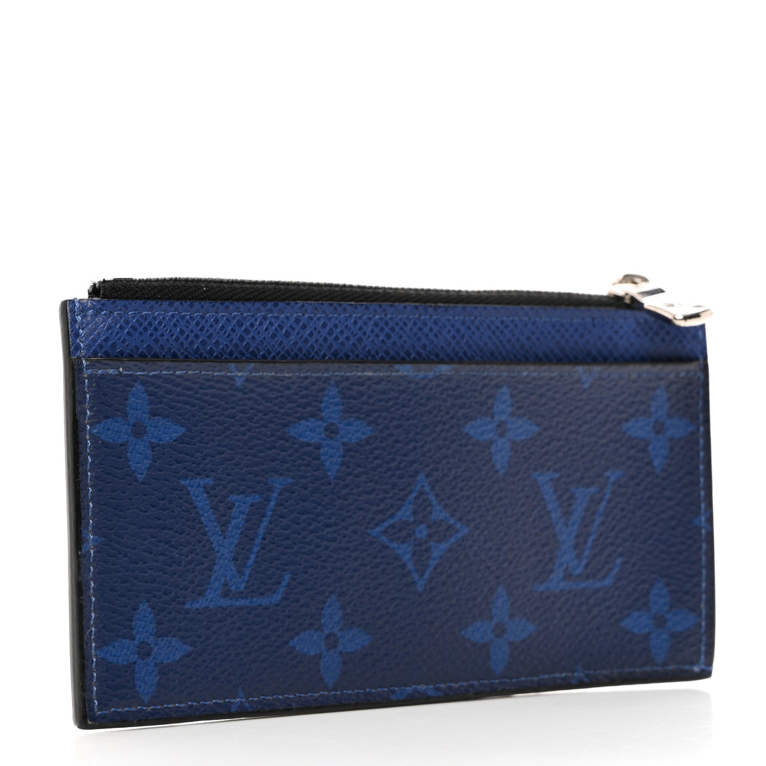 Louis Vuitton Monogram Taiga Coin Card Holder Cobalt 3 of 6